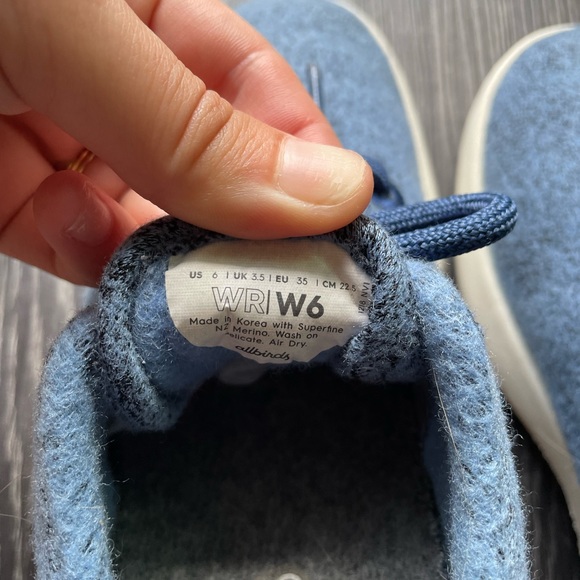 Allbirds | Women’s Wool Runners blue sz 6 - Picture 3 of 8